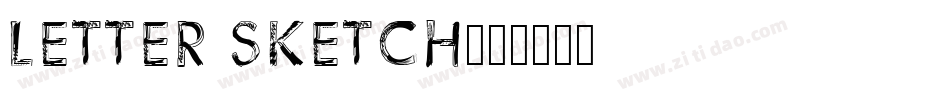 Letter Sketch字体转换